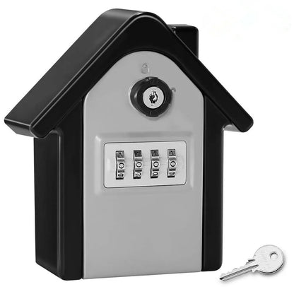 4-digit Combination Code Key Unlock Anti-theft Storage Box Wall-mounted Large Key Safe