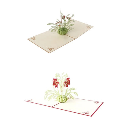 38 Styles 3D Pop Up Greeting Card Love In Hands Birthday Wedding Halloween Christmas Valentines' Day New Year Xmas Kids Gift
