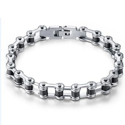 Top Quality Stainless Steel Biker Bracelet  Men's Motorcycle Chain Punk Rock Male Bracelet Biker Bicycle Bracelets For Men