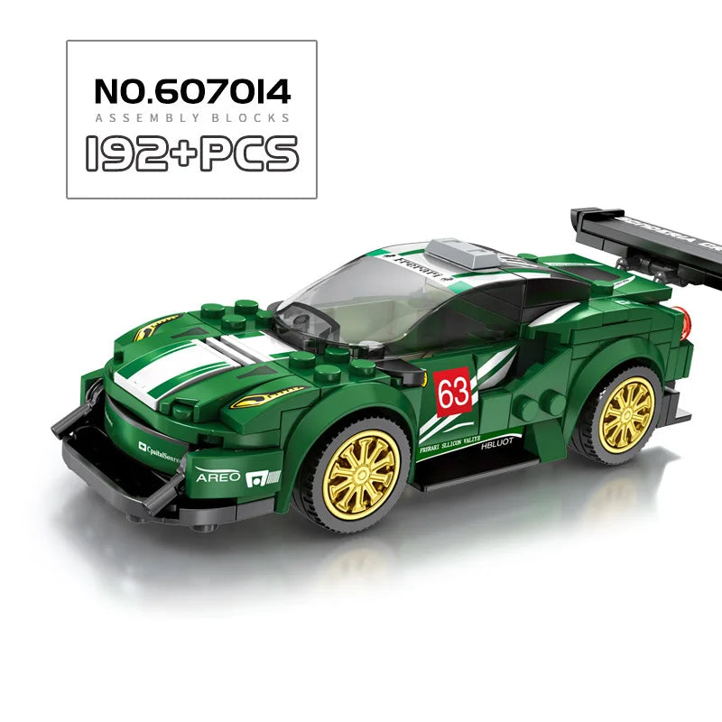 67 models City Racing Car Speed Champions Sports Building Blocks Bricks Classic Rally Super Racers F1 Great Vehicles kits toys