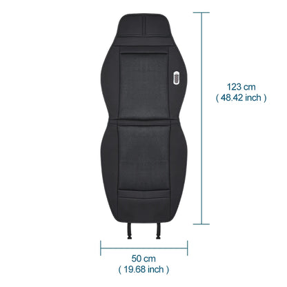 3 Functions 12V Van Car Heater Seat Cover with Waist Vibrating Massage & Cool Wind Heated Warm 4Seasons Interior Accessories x1