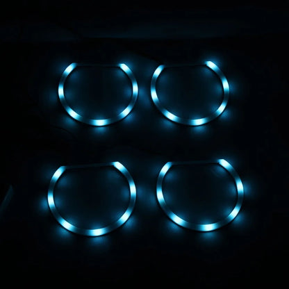RGBW Angel Eyes Revolving Dynamic Cotton LED Sequential Flowing Bluetooth Wireless Control For 3 5 7 Series BMW E36 E38 E39 E46