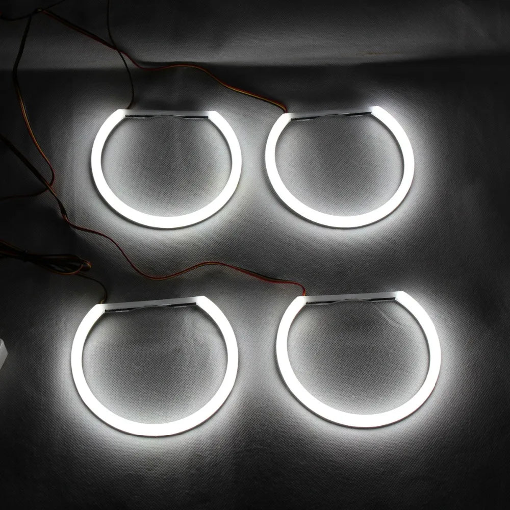 RGBW Angel Eyes Revolving Dynamic Cotton LED Sequential Flowing Bluetooth Wireless Control For 3 5 7 Series BMW E36 E38 E39 E46