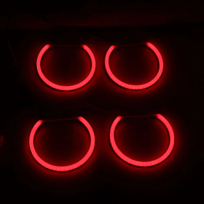 RGBW Angel Eyes Revolving Dynamic Cotton LED Sequential Flowing Bluetooth Wireless Control For 3 5 7 Series BMW E36 E38 E39 E46