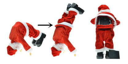30cm New Year Christmas Ornaments Electric Santa Claus Doll Musical Dancing Gifts For Child Home Decorations Crafts