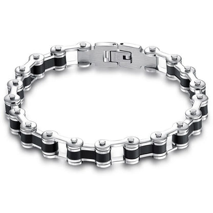 Top Quality Stainless Steel Biker Bracelet  Men's Motorcycle Chain Punk Rock Male Bracelet Biker Bicycle Bracelets For Men