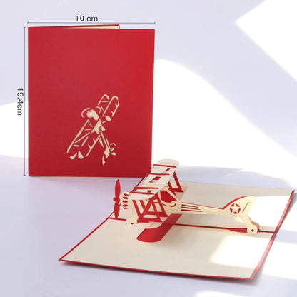 3D Pop UP Invitations Card 3D Paper World Attractions Birthday Greeting Cards 3D Tourist Postcard Save The Date Boy Gift Card