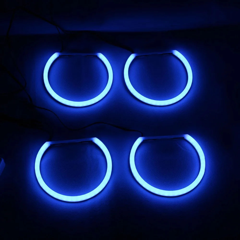 RGBW Angel Eyes Revolving Dynamic Cotton LED Sequential Flowing Bluetooth Wireless Control For 3 5 7 Series BMW E36 E38 E39 E46