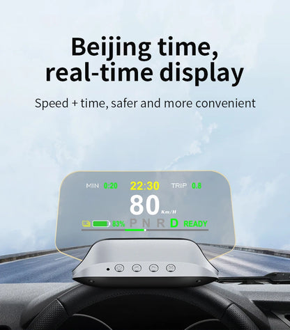 Adapt model3&Y heads-up display speed time power gear synchronization hd projection dashboard
