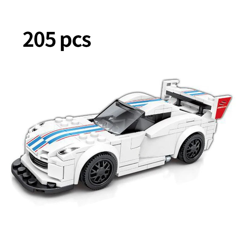 67 models City Racing Car Speed Champions Sports Building Blocks Bricks Classic Rally Super Racers F1 Great Vehicles kits toys