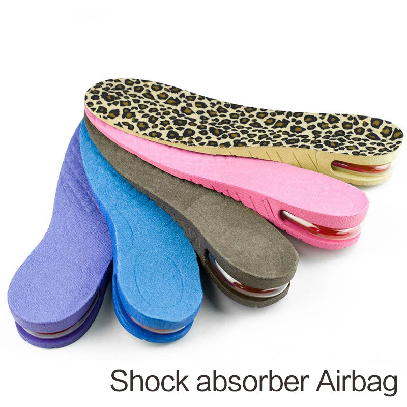 6cm Adjustable insole Unisex Quality Insoles Insert Higher Shoe Pad Memory Foam Lifts Inserts Free Size Cushion for Men Women