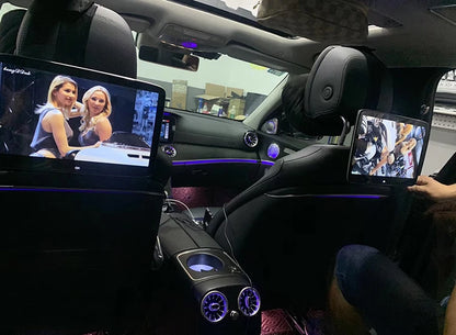 Pantalla de TV para asiento trasero para Mercedes Benz CEGSV Class Monitor de reposacabezas Android con reproductores multimedia de video y entretenimiento para automóvil