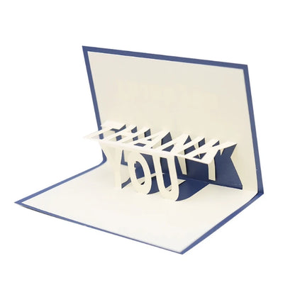 38 Styles 3D Pop Up Greeting Card Love In Hands Birthday Wedding Halloween Christmas Valentines' Day New Year Xmas Kids Gift