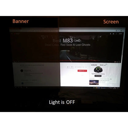 Salange Projector Screen 16:9 Metal Anti Light Curtain Reflective Fabric Cloth For YG300 XGIMI H3 HALO Mogo Xiaomi DLP Projector