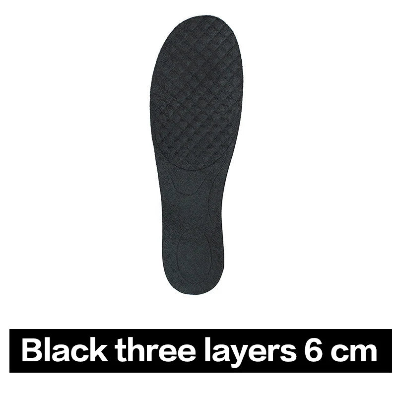 6cm Adjustable insole Unisex Quality Insoles Insert Higher Shoe Pad Memory Foam Lifts Inserts Free Size Cushion for Men Women