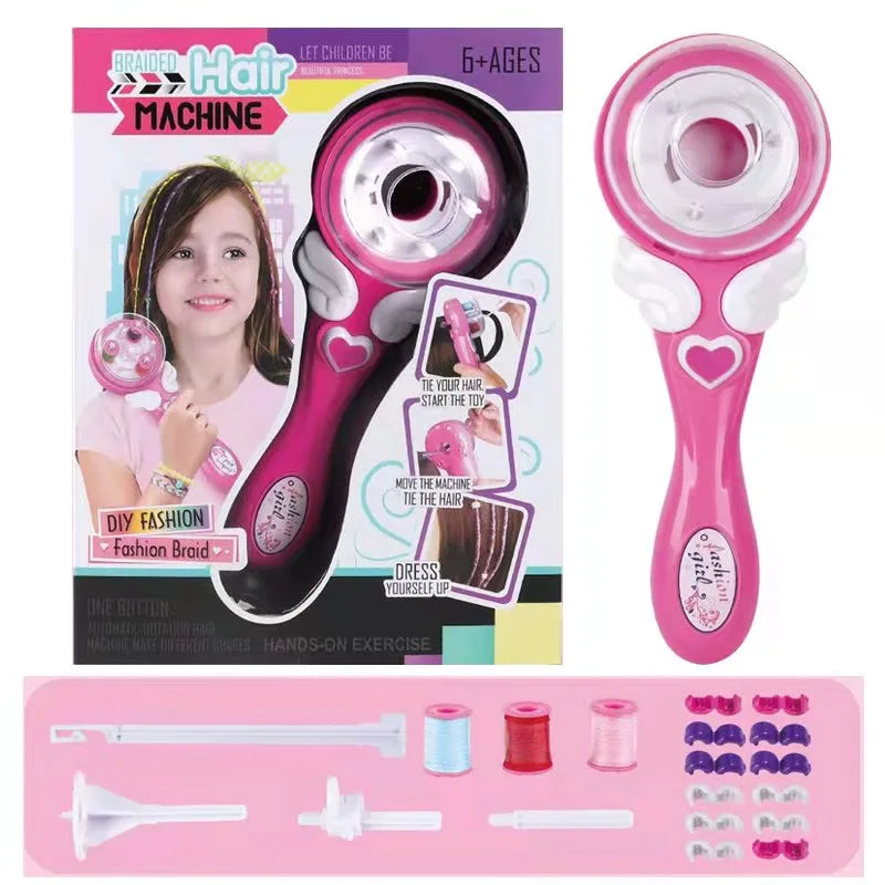 Automatic Hair BraiderElectric DIY Hair Weave Machine Twist Knitting Roll Twisted Braiding Hair Styling Tools Girl Gift