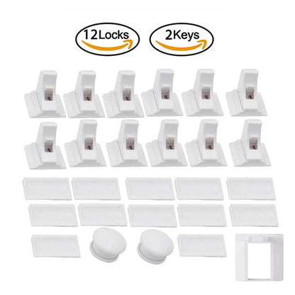 Baby Safety Lock Invisible Lock Kids Security Drawer Latch Cabinet Door Magnetic Child Safety Lock Limiter  Children Protection