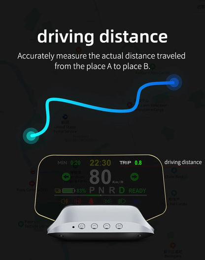 Adapt model3&Y heads-up display speed time power gear synchronization hd projection dashboard