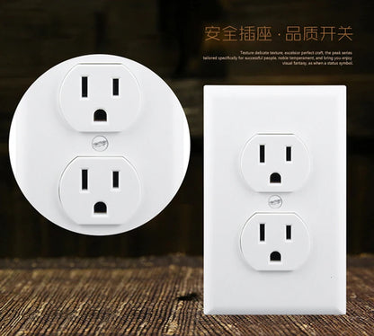 15 A/20 A 110 V-250 V Estados Unidos 1 2 enchufes Autenticación UL Toma estándar de EE. UU. Toma de corriente de América del Norte Interruptor de pared