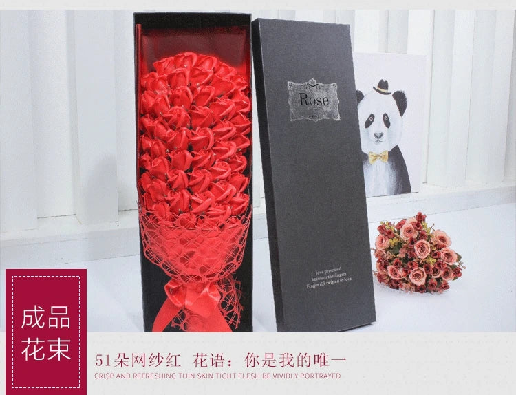 50 Pieces 5 CM Artificial soap flower Wedding Home decoration accessories Diy Festival Candy box Bath flower Scrapbooking Brooch