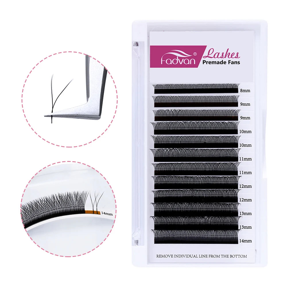 Vente en gros 10 pièces/lot extension de cils en forme de YY faux cils construction maille entourage croix YY/VV cils pointe fendue fournitures de maquillage