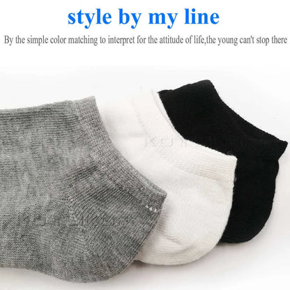 6 Pairs/Lot Cotton Socks Thin Breathable Socks High Quality No Show Boat Socks Short Men Women Insert Pads