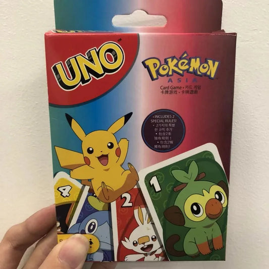 UNO Games Pokemon Sword & Shield Card Game Family Funny Entertainment Board Game Poker Cards Game Gift Box