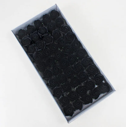 50 Pieces 5 CM Artificial soap flower Wedding Home decoration accessories Diy Festival Candy box Bath flower Scrapbooking Brooch