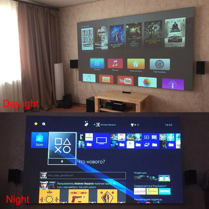 Salange Projector Screen 16:9 Metal Anti Light Curtain Reflective Fabric Cloth For YG300 XGIMI H3 HALO Mogo Xiaomi DLP Projector