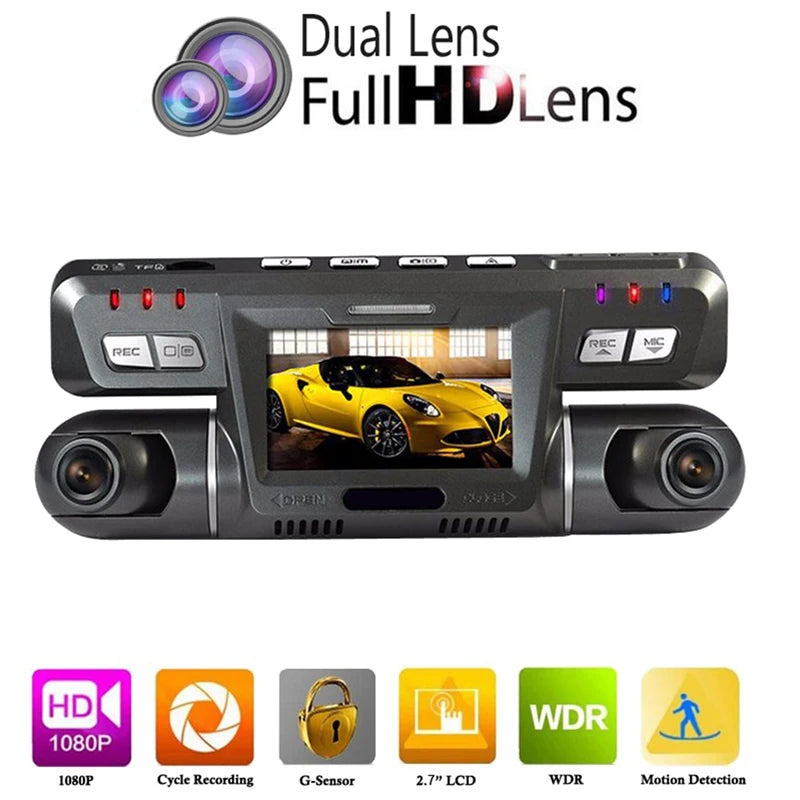 B80 Dash Cam WiFi 4K Dual 1080P Front and Inside Dash Camera Dual Lens Dash Cam Dual Camara Wifi for Cars Truck Taxi