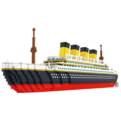 3800 Pcs Diamond Mini Blocks Model Building Bricks Ship Rms Cruise Titanic Sets Kits City Technical