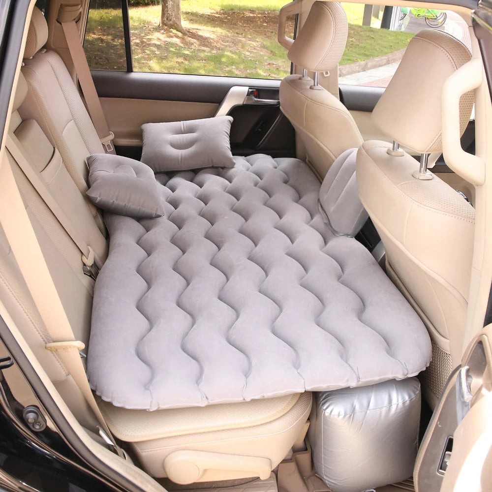 Airbed Household Outdoor Single Double Air Bed Thickened Folding Inflatable Convenient Mattress Sleep Rest for Car SUV Travel