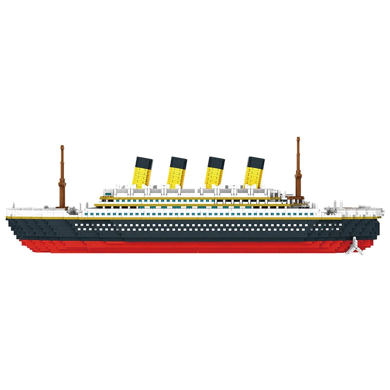 3800 Pcs Diamond Mini Blocks Model Building Bricks Ship Rms Cruise Titanic Sets Kits City Technical