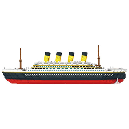 3800 Pcs Diamond Mini Blocks Model Building Bricks Ship Rms Cruise Titanic Sets Kits City Technical