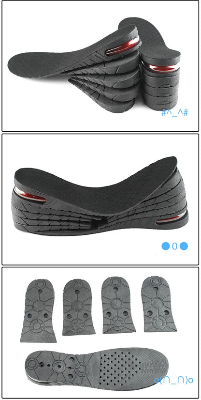 6cm Adjustable insole Unisex Quality Insoles Insert Higher Shoe Pad Memory Foam Lifts Inserts Free Size Cushion for Men Women