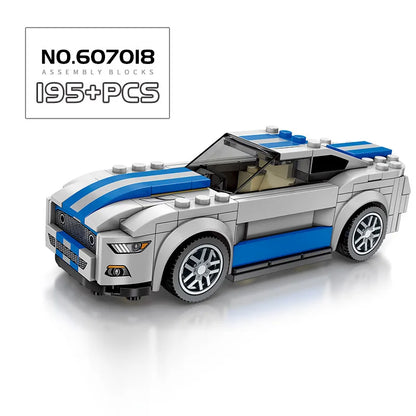 67 models City Racing Car Speed Champions Sports Building Blocks Bricks Classic Rally Super Racers F1 Great Vehicles kits toys