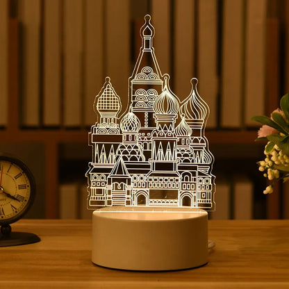 3D Cute Kids DIY Lamp LED Night Light Valentines Day Gift Wedding Decoration Baby Shower Kids Birthday Party Rabbit Easter Decor