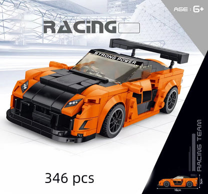 Racing Car City Speed Champions Sports Model Building Blocks DIY Bricks MOC Toy Classic Rally Super Racers Vehicle f1 technique