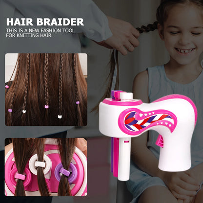 Trenzadora de cabello automática, máquina eléctrica para tejer cabello, bricolaje, rollo de tejido torcido, herramientas de peinado para trenzas torcidas, regalo para niña