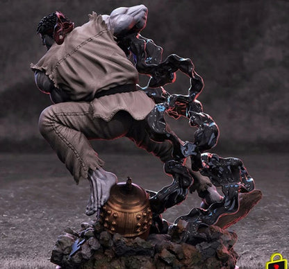 Kit de figura de resina Street Fighter Ryu Satsui no Hado [2 cabezas] 1/6 Anime sin pintar Garage Resin Kit Modelo GK
