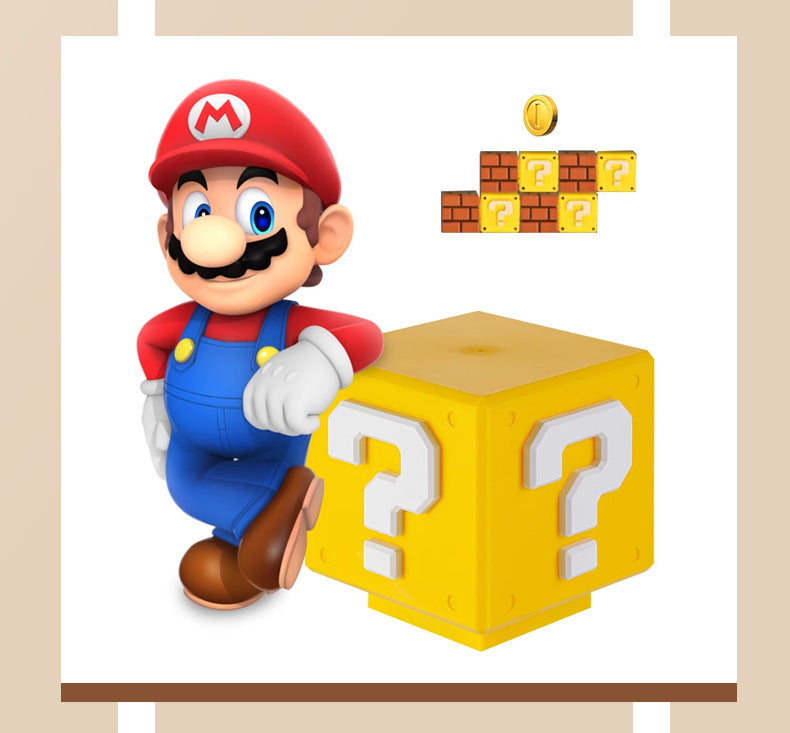 same type of voice charging USB induction Mario question mark light creative night light overhead childhood game light