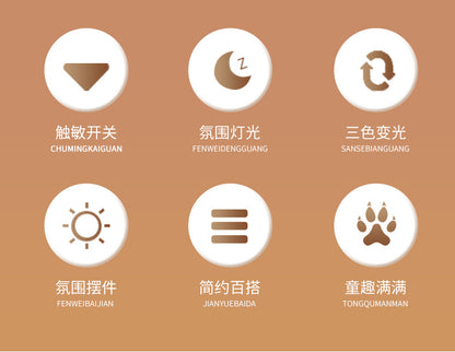 same type of voice charging USB induction Mario question mark light creative night light overhead childhood game light