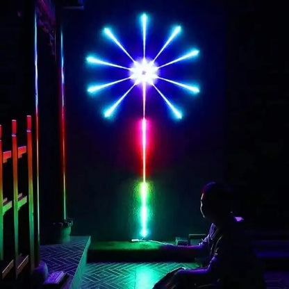 RGBIC Firework Strip Lights LED Bluetooth APP Control Neon Strip USB 5V Changing Smart Lamp Sync Music Bedroom Decor Dream Light