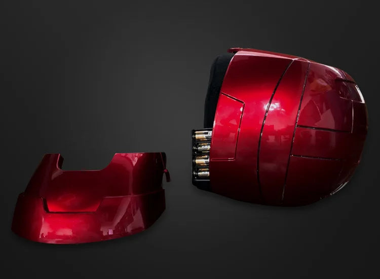Avenger Iron Man Mk-5 Helmet Electric 1/1 Mk5 Helmet Remote & Voice Control Cosplay Light Led Ironman Action Figure Toys Gifts