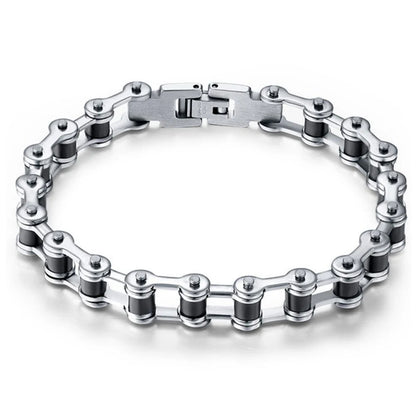 Top Quality Stainless Steel Biker Bracelet  Men's Motorcycle Chain Punk Rock Male Bracelet Biker Bicycle Bracelets For Men