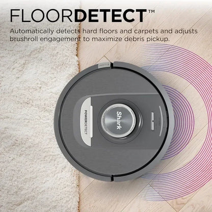 PowerDetect Self-Empty Robot Vacuum, Auto Deep-Clean Carpets & Hardfloors,XL 60 Day Capacity HEPA Bagless Base Neutralizes Odors