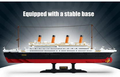 RMS Titanic Cruise Boat Ship Building Blocks Sets,10294  Compatible Bricks City Model Building Kits 3D Hobbies For Children Toys