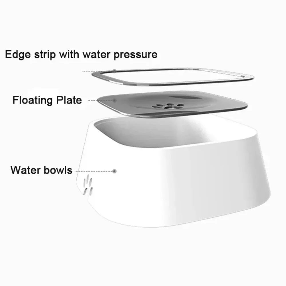 No Spill Water Bowl Dogs Slow Feeder Drinking Water Bowl for Messy Drinkers No Drip No Splash Water Bowl for Pets