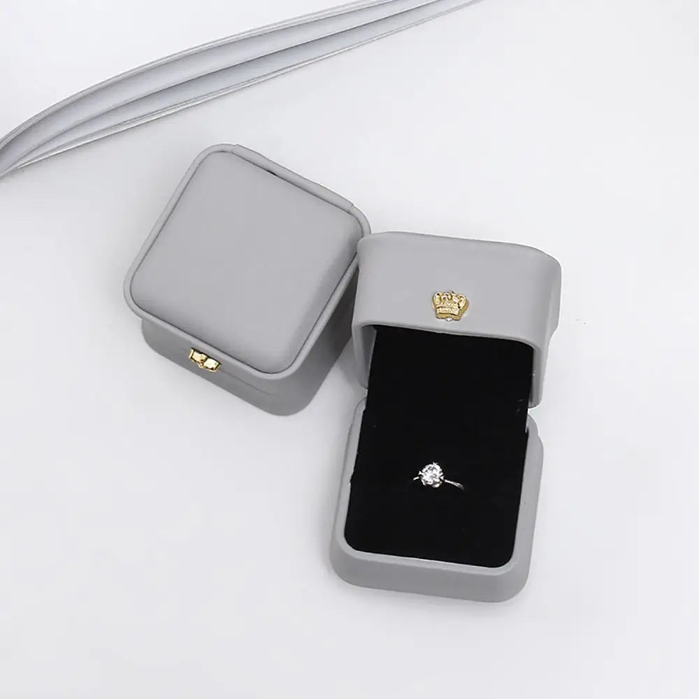 Package Case Wedding Ring Box Birthday Crown Buckle Storage Gift Box Lover Ring Box Storage Case Gift Boxes Jewelry Display
