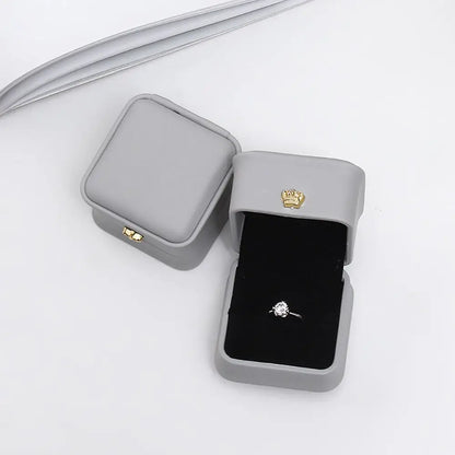 Package Case Wedding Ring Box Birthday Crown Buckle Storage Gift Box Lover Ring Box Storage Case Gift Boxes Jewelry Display
